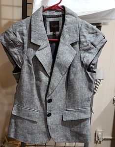 The Limited grey short sleeve blazer